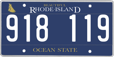 RI license plate 918119