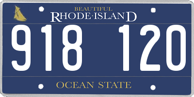 RI license plate 918120
