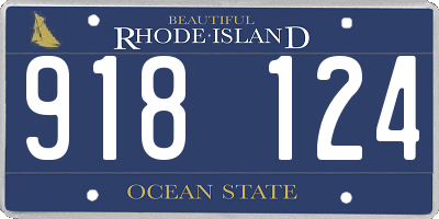 RI license plate 918124