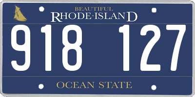 RI license plate 918127