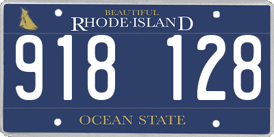RI license plate 918128