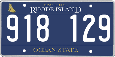 RI license plate 918129