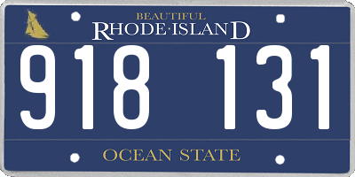 RI license plate 918131