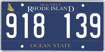 RI license plate 918139