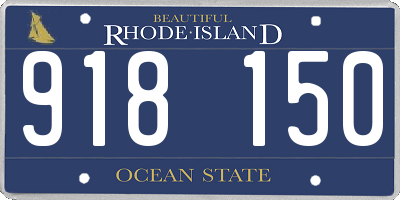 RI license plate 918150