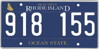 RI license plate 918155