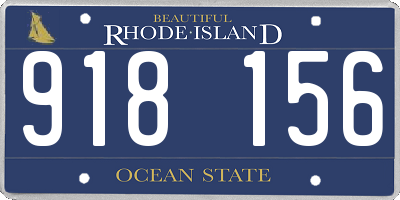 RI license plate 918156