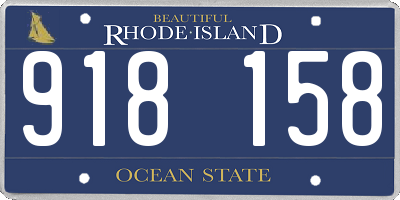 RI license plate 918158
