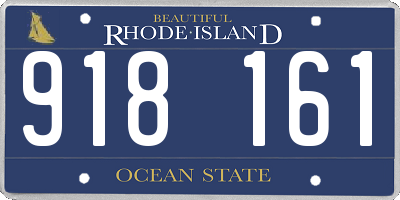 RI license plate 918161