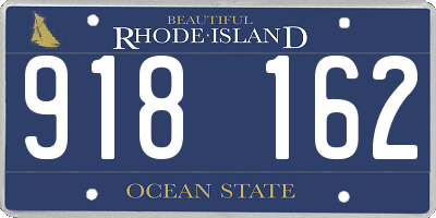 RI license plate 918162
