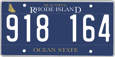 RI license plate 918164