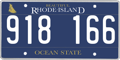 RI license plate 918166