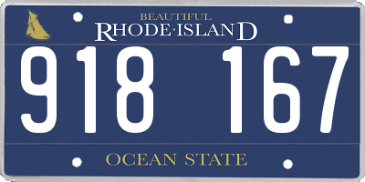 RI license plate 918167