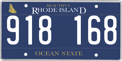 RI license plate 918168