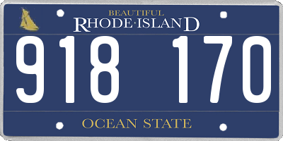 RI license plate 918170