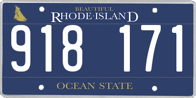RI license plate 918171