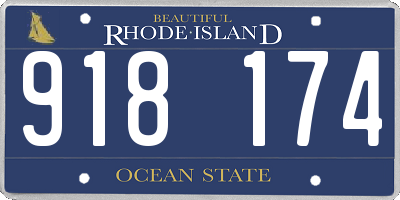 RI license plate 918174
