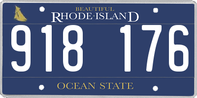 RI license plate 918176