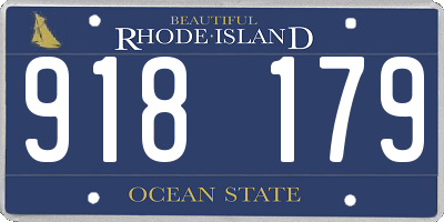 RI license plate 918179