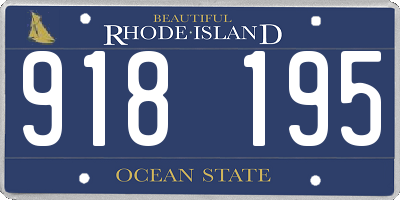 RI license plate 918195