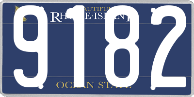 RI license plate 9182