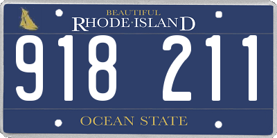 RI license plate 918211