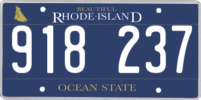 RI license plate 918237