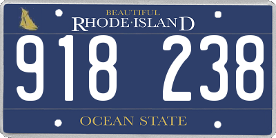RI license plate 918238