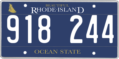 RI license plate 918244