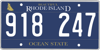 RI license plate 918247
