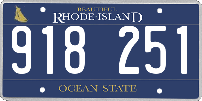 RI license plate 918251