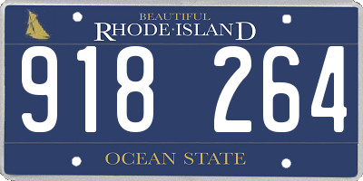 RI license plate 918264