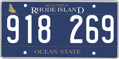RI license plate 918269