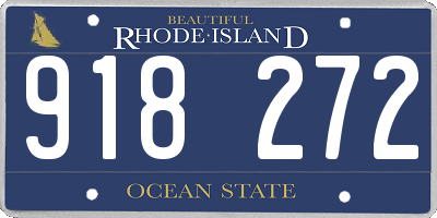 RI license plate 918272