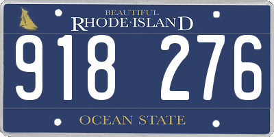 RI license plate 918276