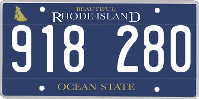 RI license plate 918280