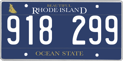 RI license plate 918299