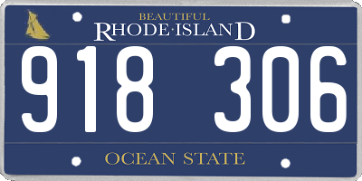 RI license plate 918306