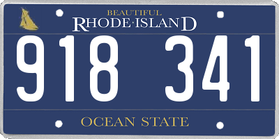 RI license plate 918341