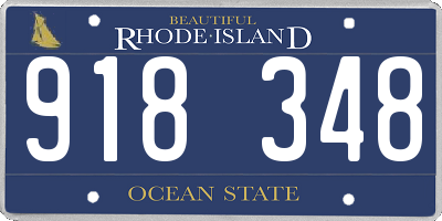 RI license plate 918348