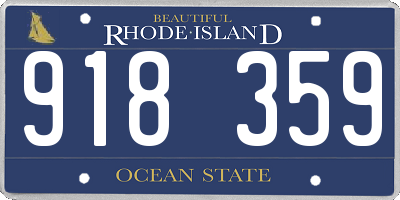 RI license plate 918359