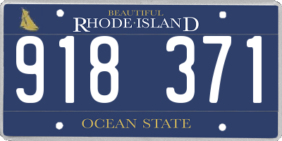 RI license plate 918371
