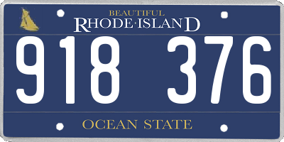 RI license plate 918376