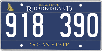 RI license plate 918390