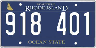 RI license plate 918401