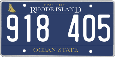 RI license plate 918405