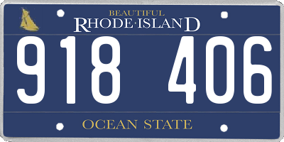 RI license plate 918406