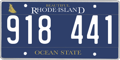RI license plate 918441