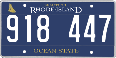 RI license plate 918447