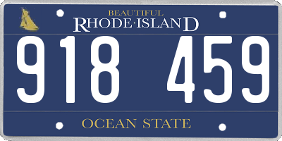 RI license plate 918459